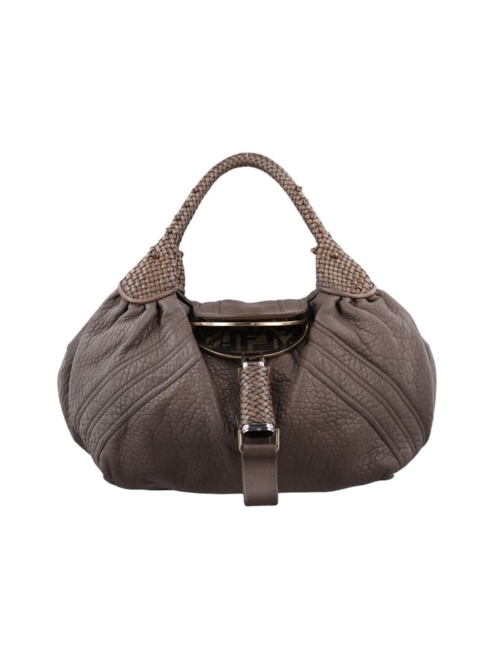 Fendi Spy Bag Brown Leather